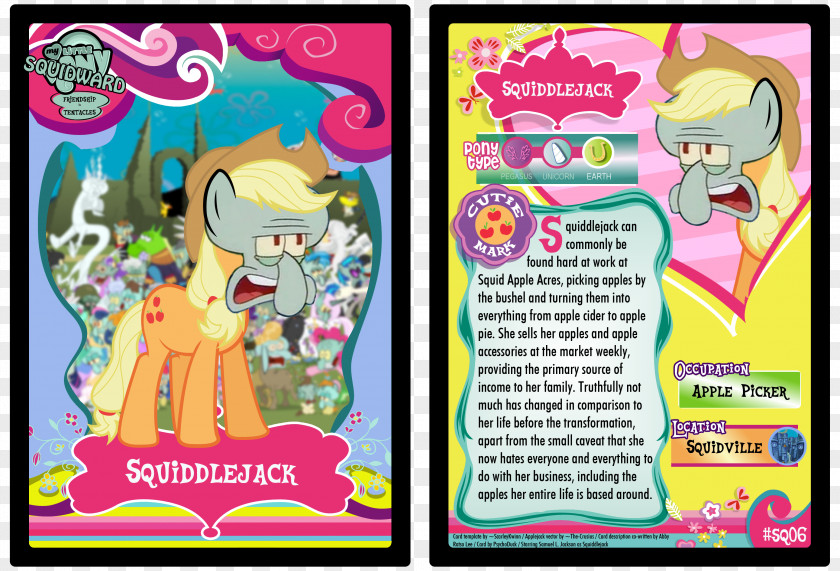 Squidward Tentacles My Little Pony Collectible Card Game Magic: The Gathering Collectable Trading Cards Playing PNG