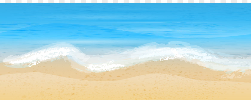 Sea And Sand Free Clip Art Image Shore Wave Wallpaper PNG