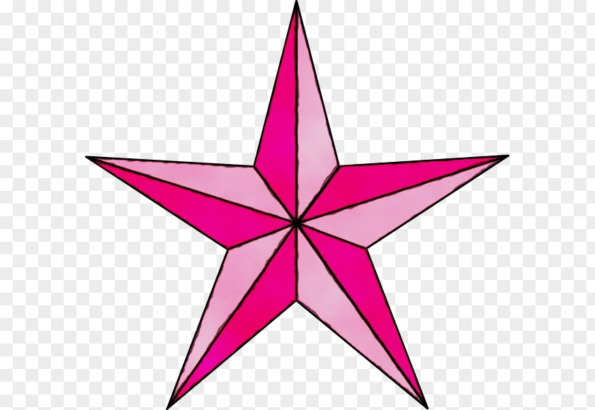 Symmetry Pink Cartoon Stars PNG