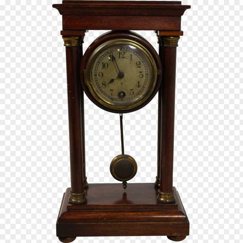 Table Mantel Clock Antique Furniture PNG