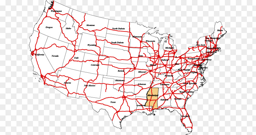 United States Federal Aid Highway Act Of 1956 US Interstate System Numbered Highways PNG
