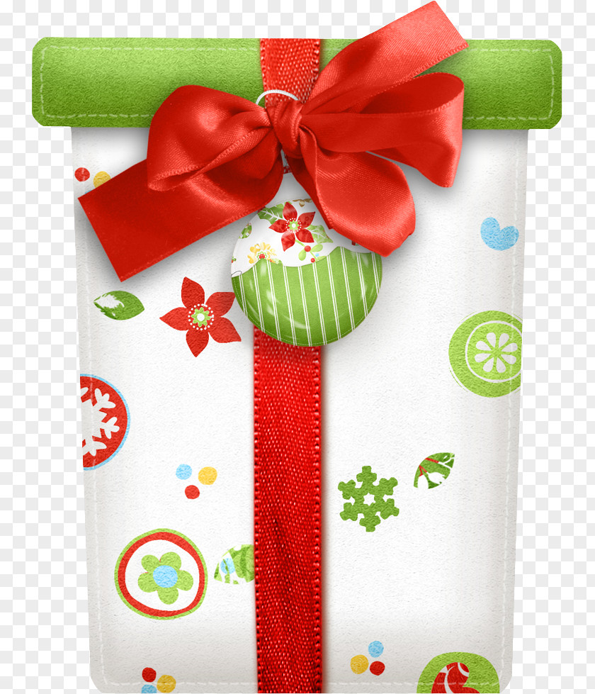 Christmas Gift Scrapbooking Paper Ribbon PNG