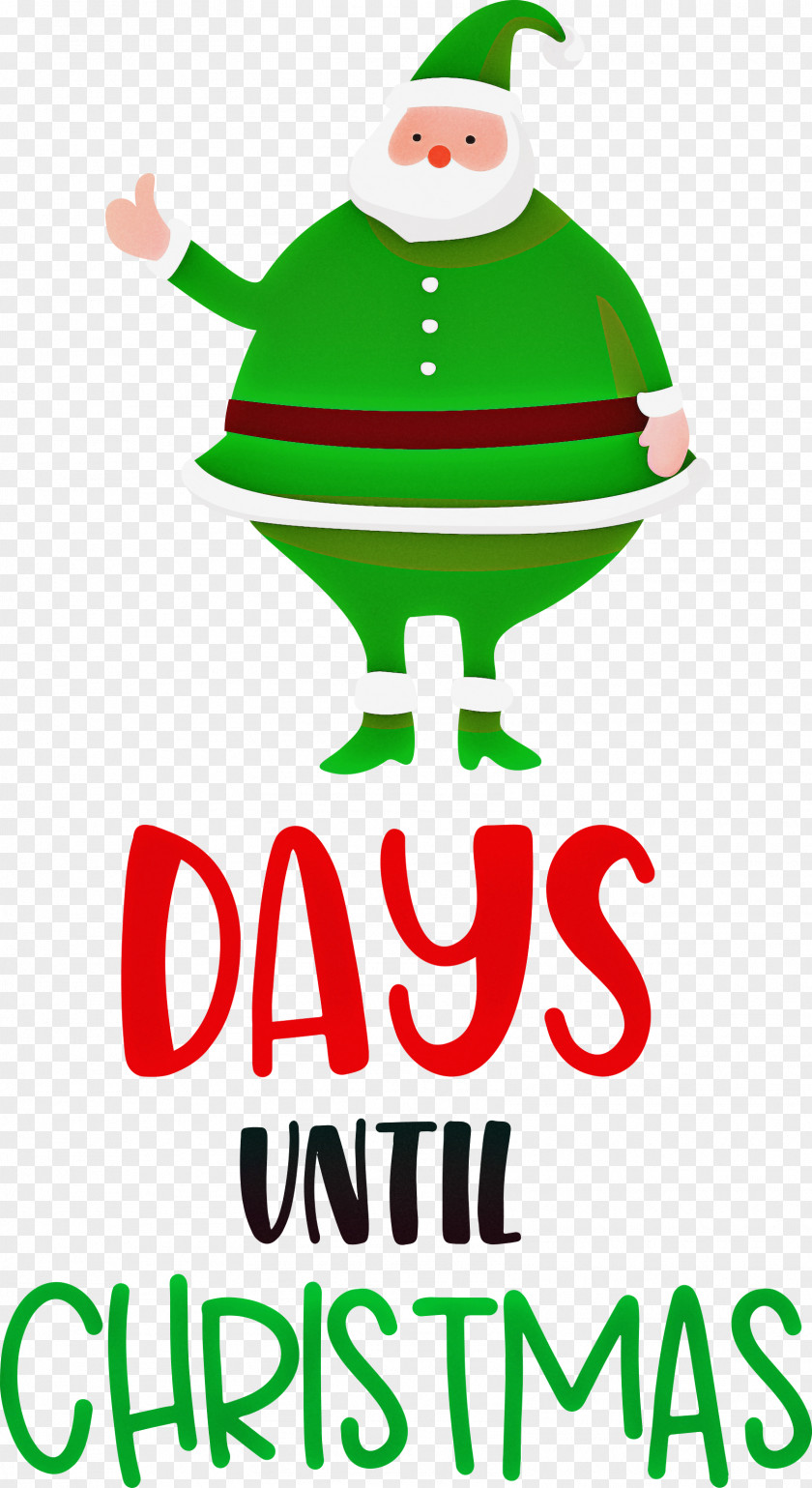 Days Until Christmas Santa Claus PNG