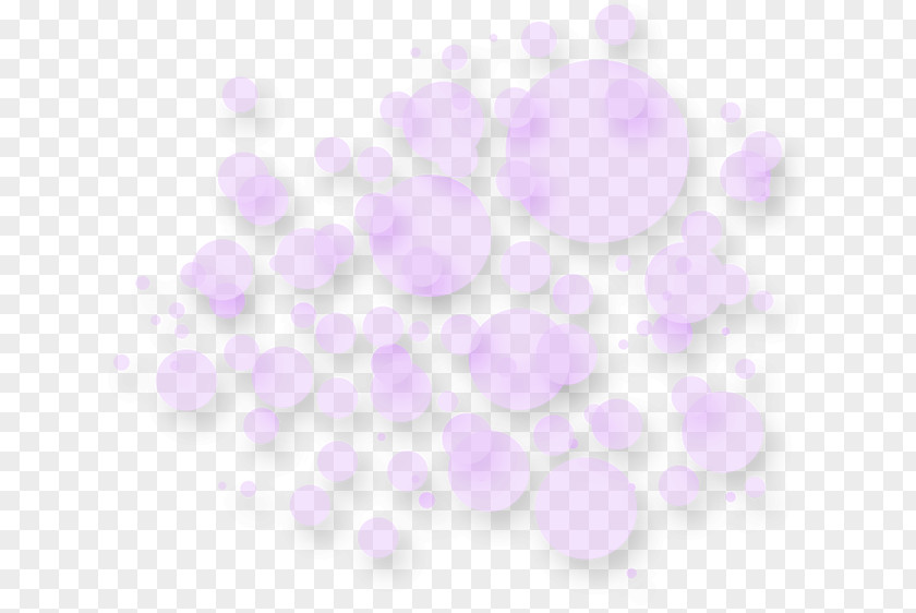 Purple Bubble Floating Petal Pattern PNG