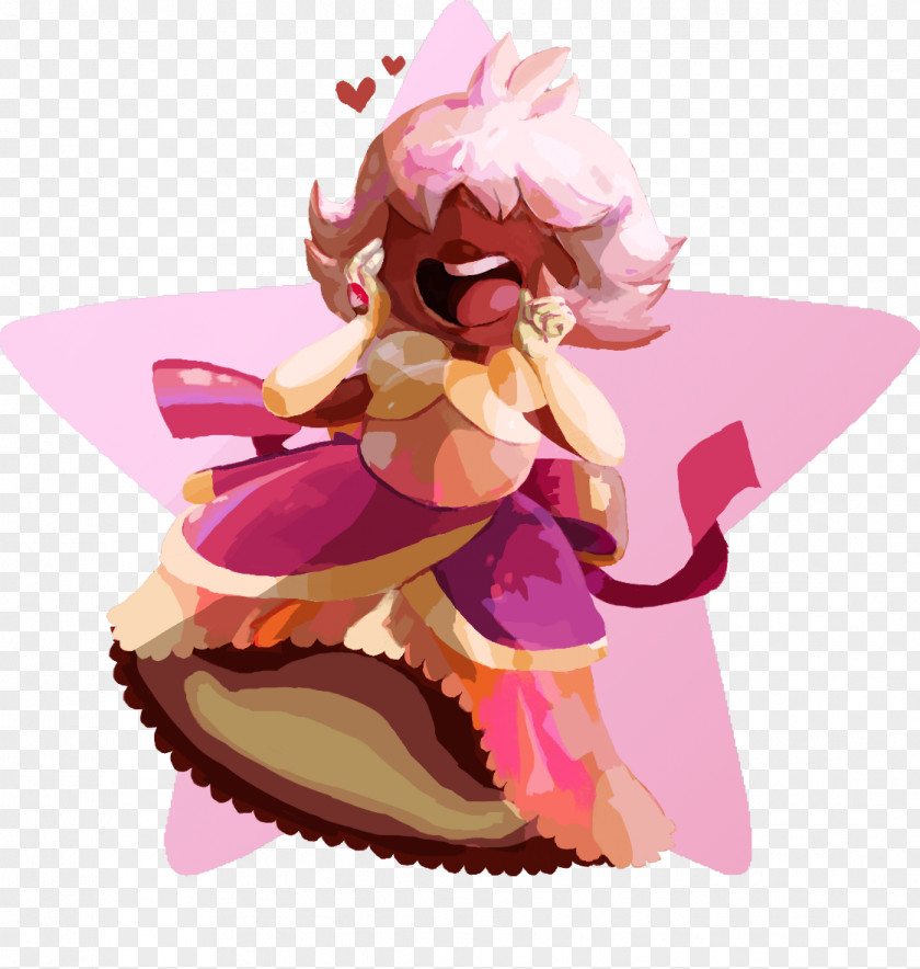 Sapphire Padparadscha Pearl Drawing Figurine PNG