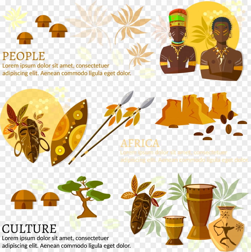 African Cultural Customs Africa Culture Illustration PNG