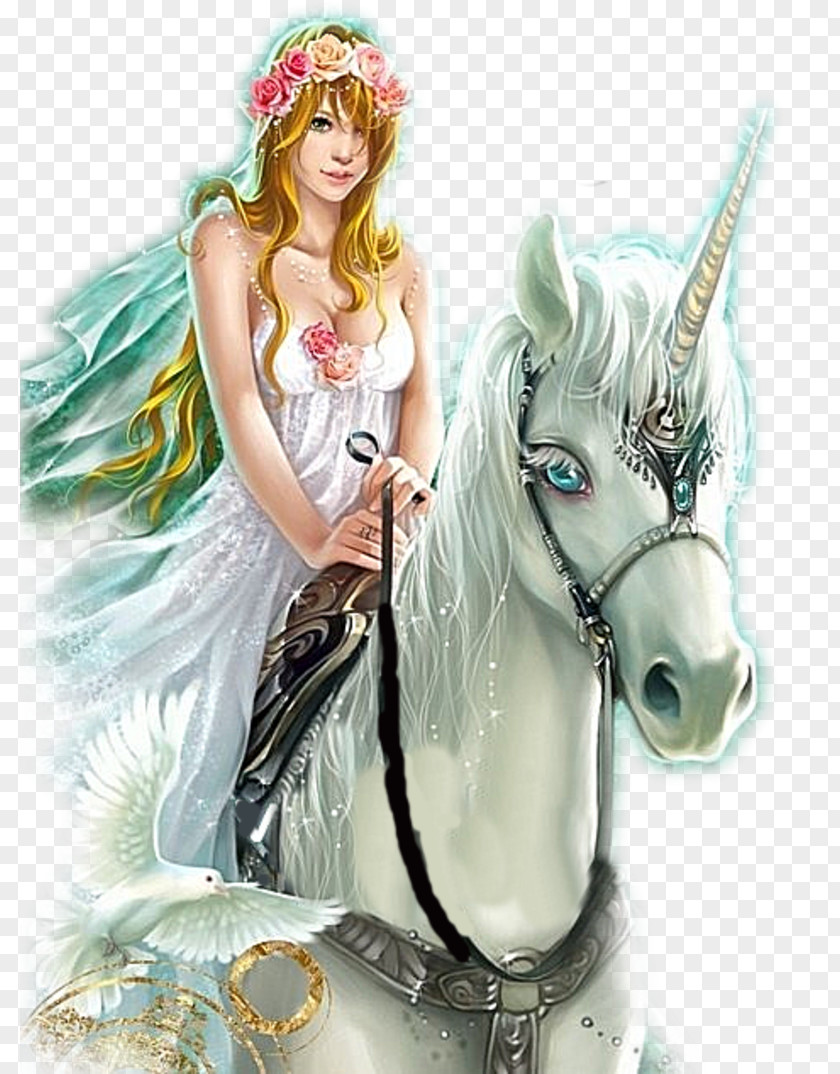 Fairy Artist Painting Unicorn PNG