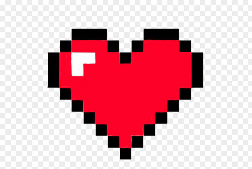 Pixel Art 8Bit Heart 8-bit Color Chiptune PNG