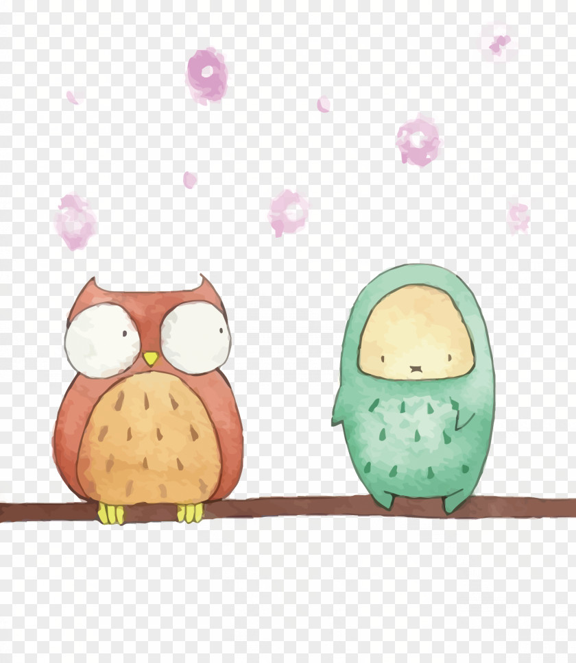 Vector Cartoon Owl Euclidean PNG