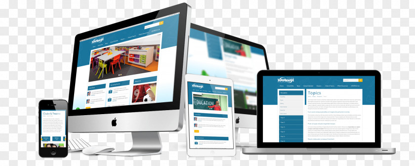 Web Design Development School Website PNG