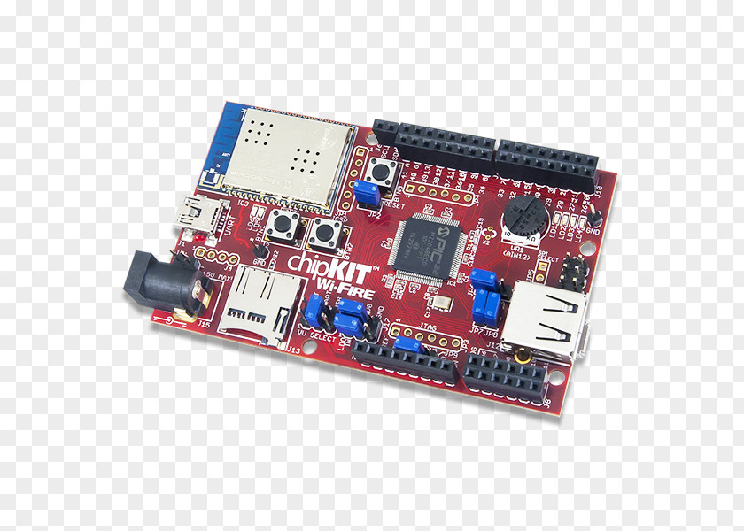 Arduino Due PIC Microcontroller Electronics Mikroelektronika Pmod Interface PNG