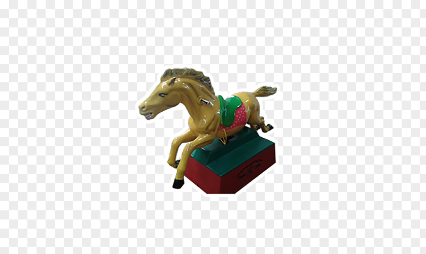 Horse Blue Red Kiddie Rides Yellow PNG