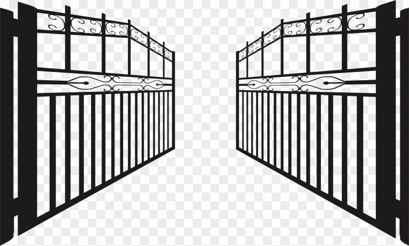 Iron Gate Cliparts Fence Clip Art PNG