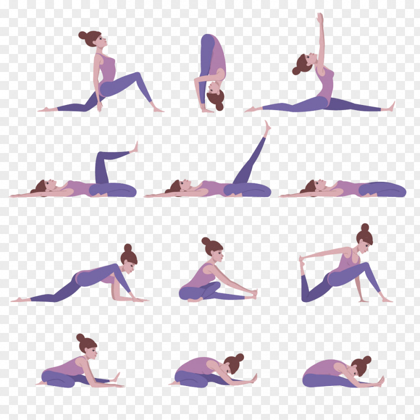 Physical Fitness Purple Violet Stretching Joint PNG