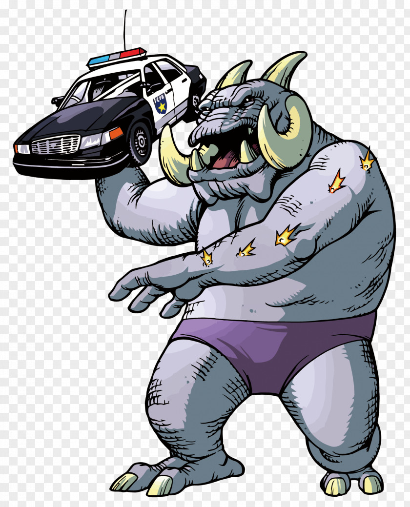 Vector Monster Cartoon Illustration PNG