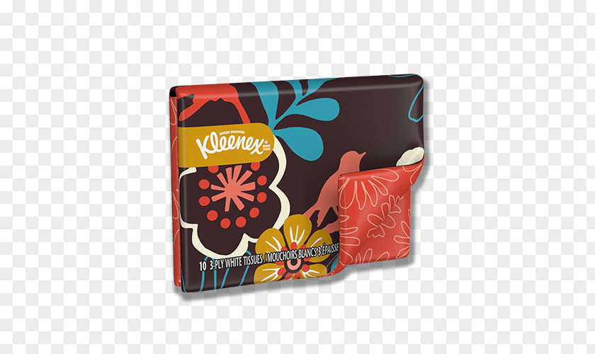 6 10-Count Packs Facial Tissues Kimberly-Clark Kleenex Everyday Wallet6 PacksProduct Box Design Wallet PNG