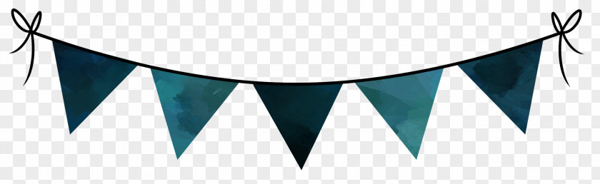 Bunting Teal Turquoise Clip Art PNG