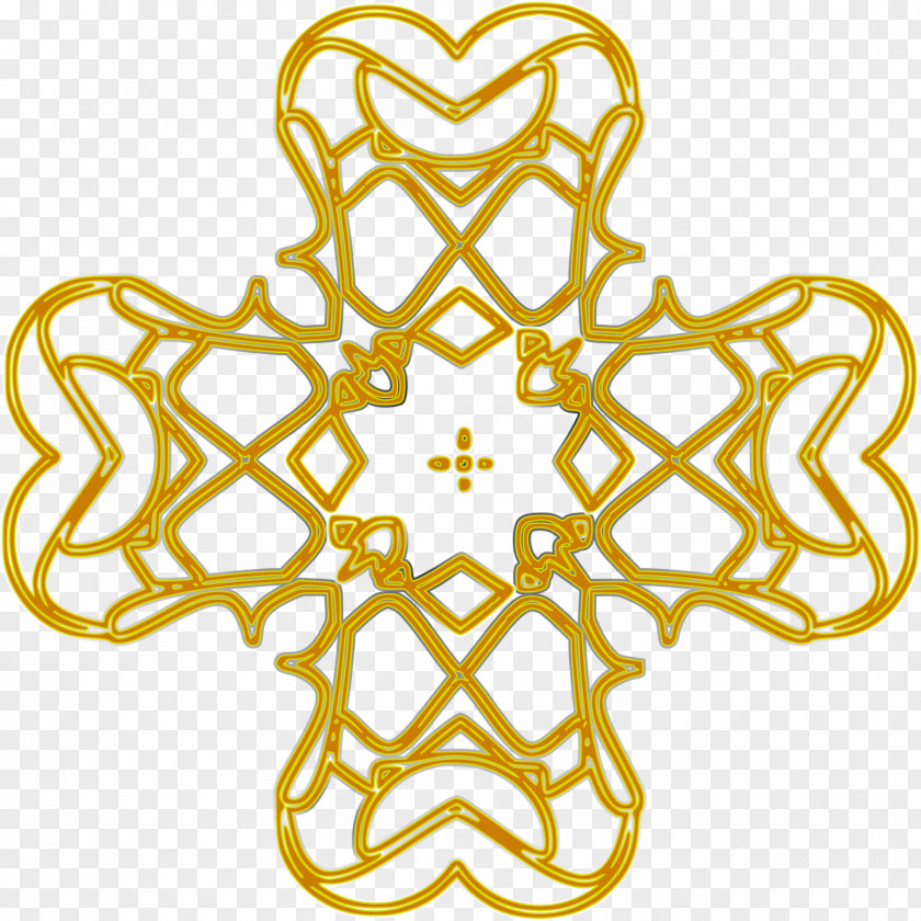 Christian Cross Gold Clip Art PNG