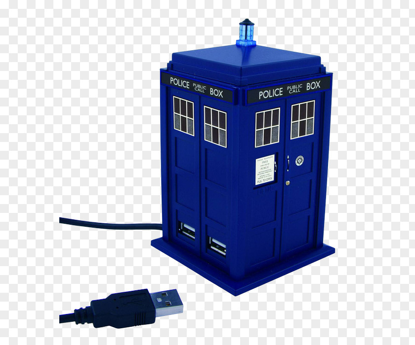 Noble Throne Eleventh Doctor TARDIS USB Hub PNG