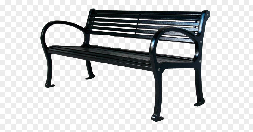 Park Bench Table Chair Metal PNG