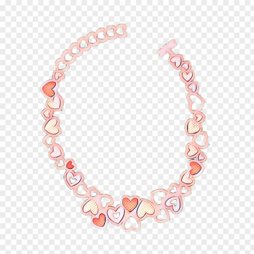 Peach Chain Pop Art Retro Vintage PNG