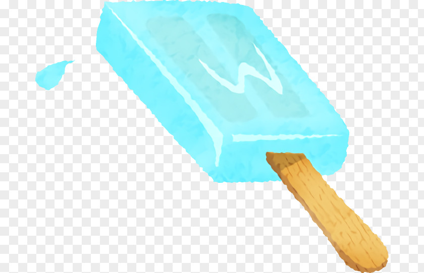 Turquoise Frozen Dessert Ice Cream Bar PNG