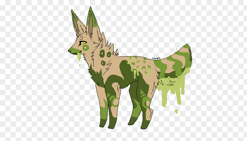 Butter Slime Coyote Horse Deer Illustration Fauna PNG