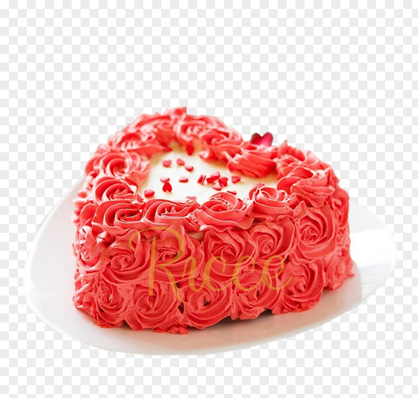 Red Pink Food Buttercream Icing PNG
