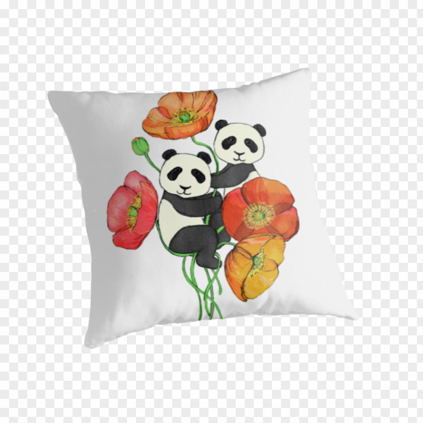 T-shirt Giant Panda Curtain Throw Pillows PNG