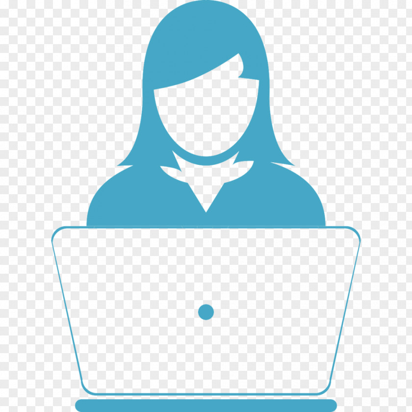 Teal Aqua Person Cartoon PNG