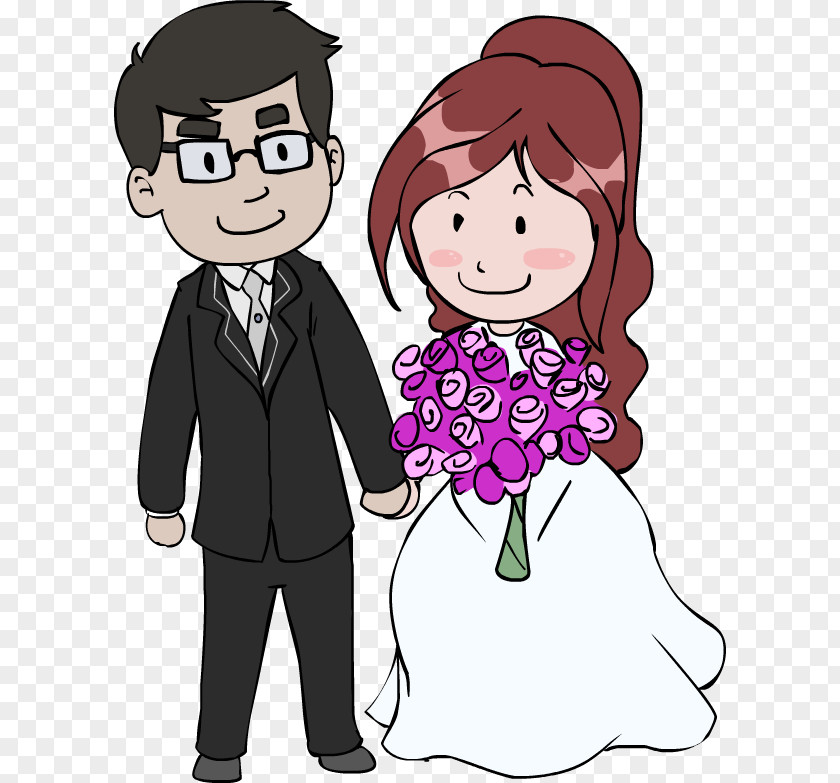 Wedding Couple Cartoon Images Drawing Clip Art PNG