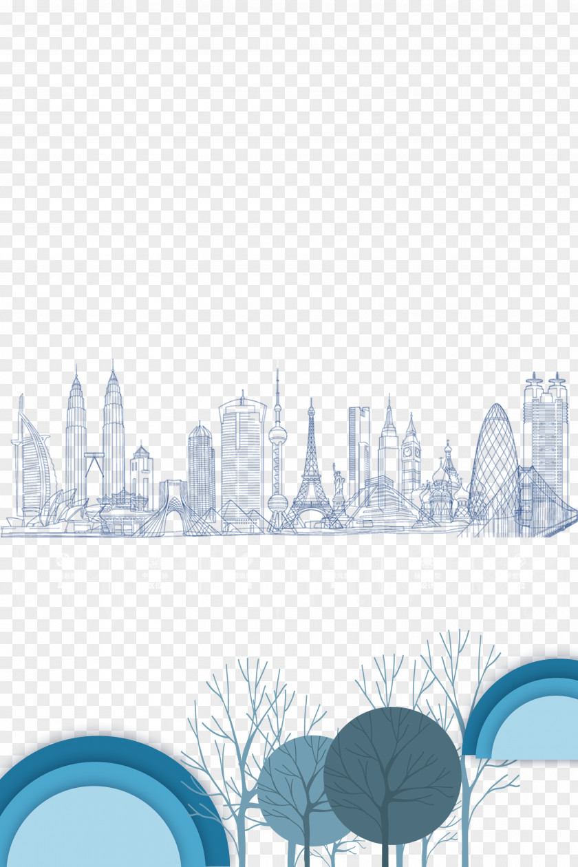 City Clouds Download Ink PNG
