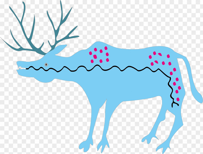 Creative Picture Deer Reindeer Antler Clip Art PNG