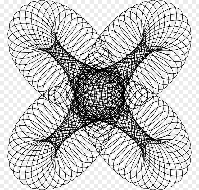 Line Hypotrochoid Roulette Spirograph Point PNG