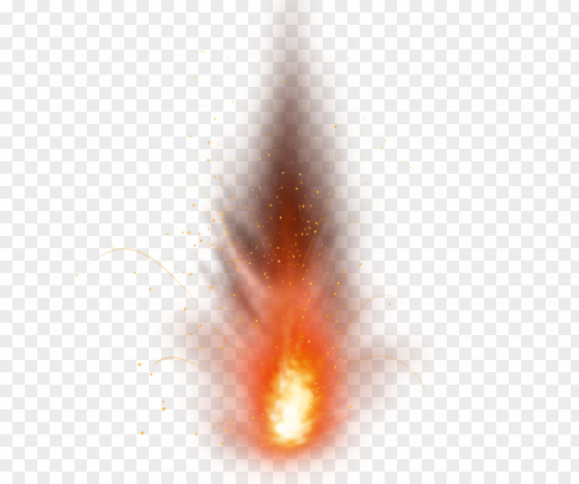 The Luminous Powder Explodes Symmetry Flame Close-up Pattern PNG
