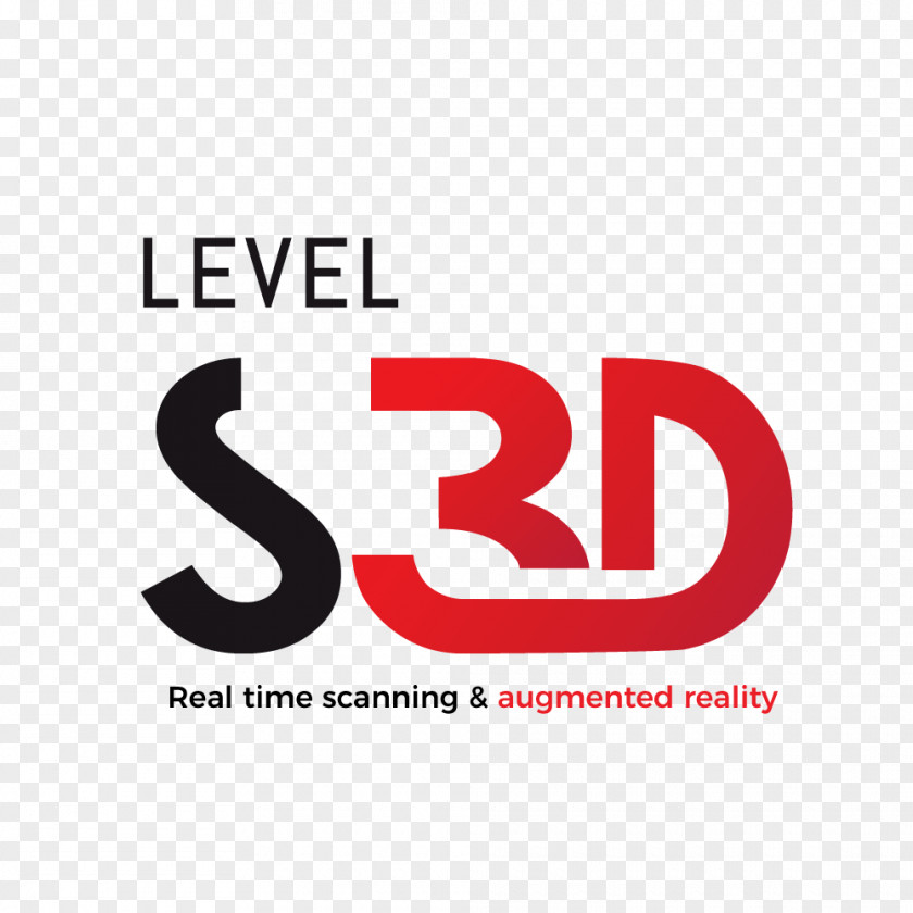 Augmented Reality Logo Brand Product Design LEVELS3D Font PNG