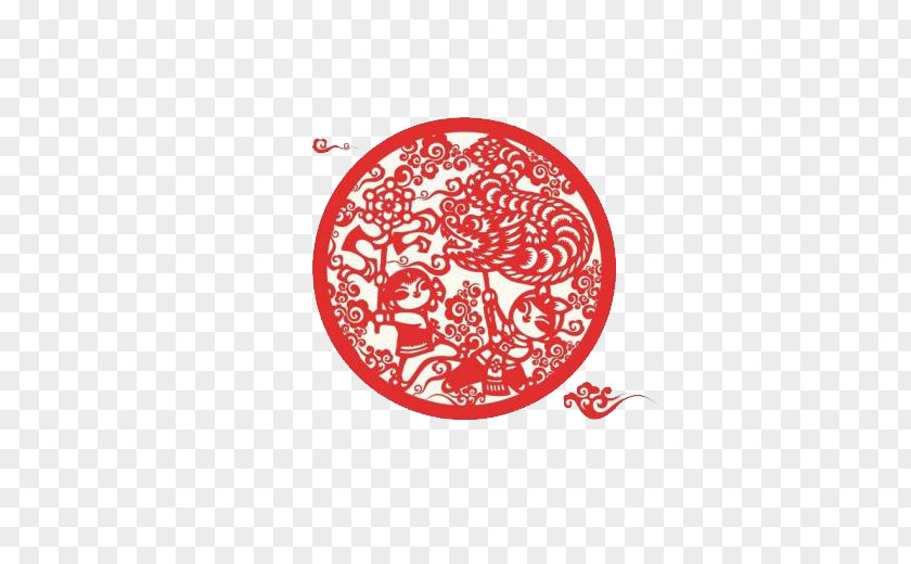 Chinese New Year Festive Pattern Public Holiday Paper Cutting Lunar Papercutting PNG