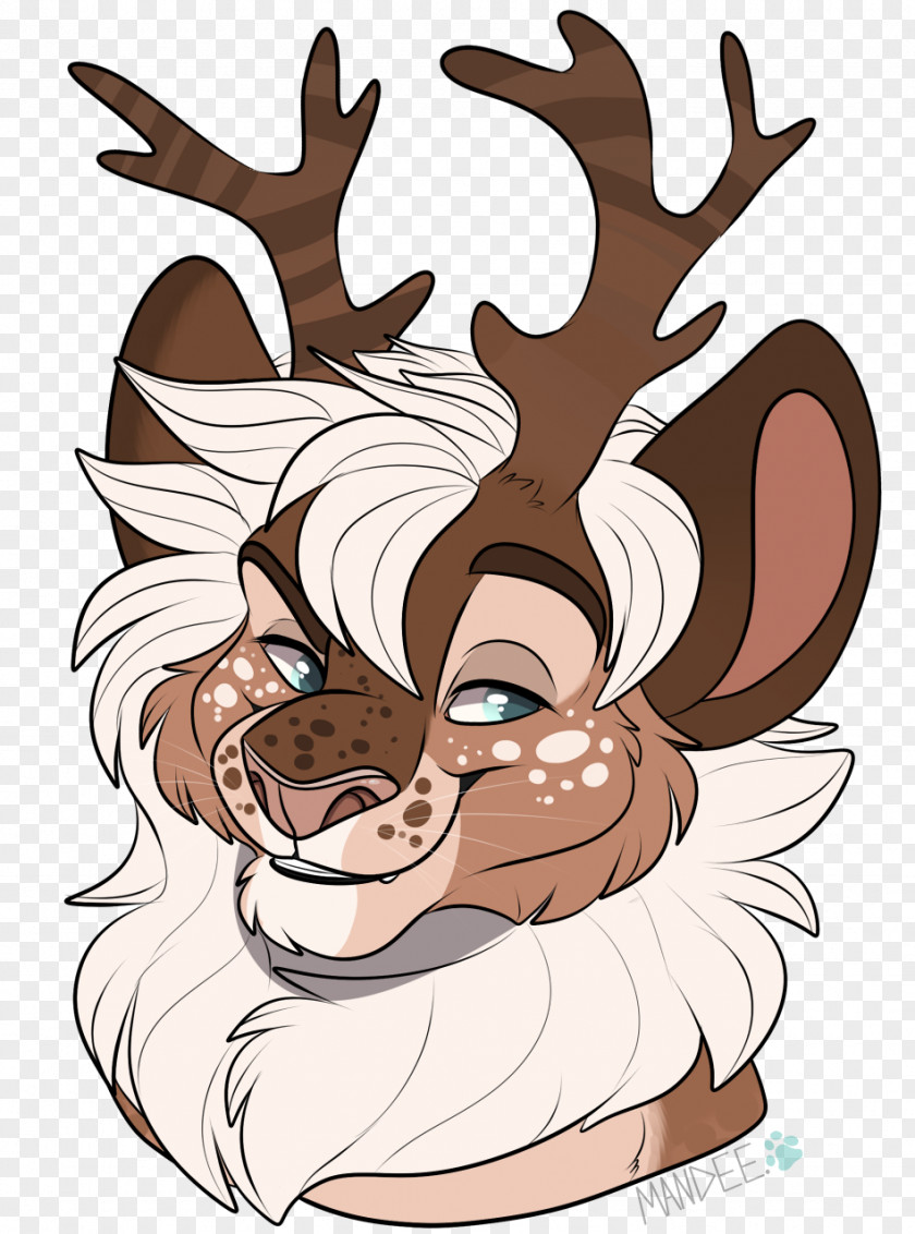 Cute Furry Drawings Deer Reindeer Illustration Clip Art Ear Antler PNG