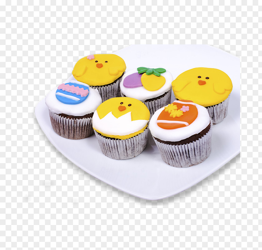 Easter Chicks Cupcake Muffin Frosting & Icing Torte Petit Four PNG