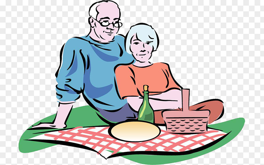 Foreign Old Couple Wife Cartoon Comics PNG