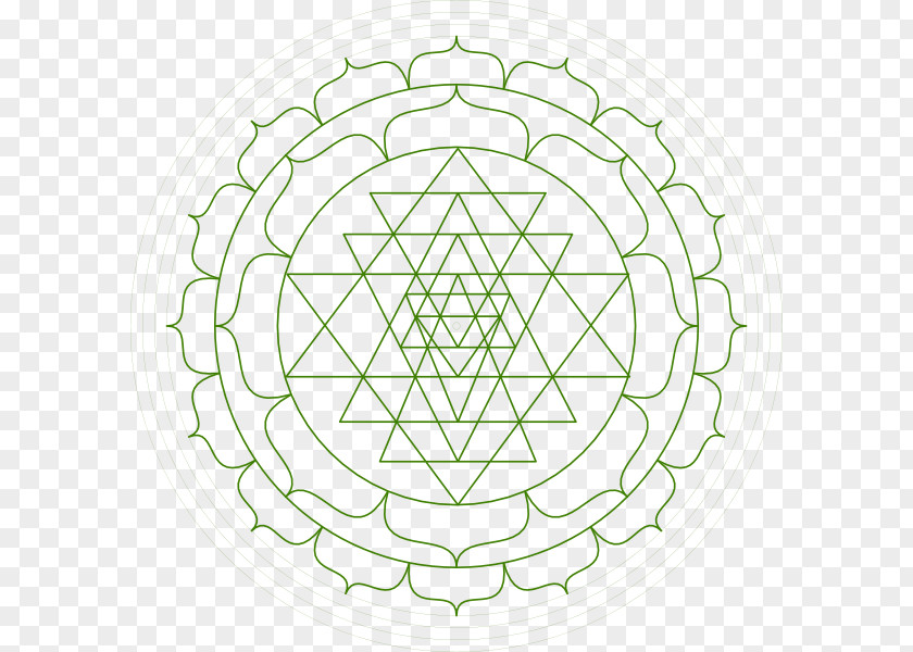 Ganesha Sri Yantra Chakra Mandala PNG