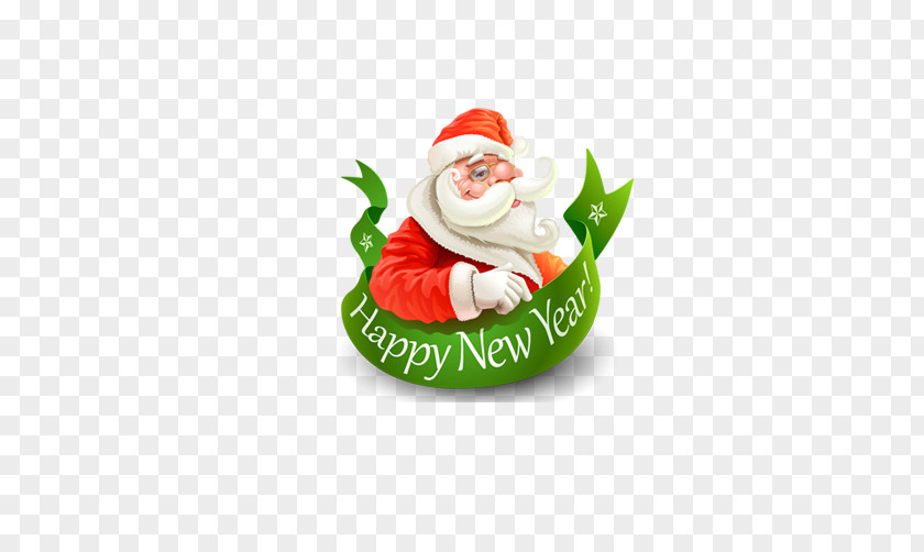 Hand-painted Cartoon Santa Claus Christmas Ornament Hobby PNG