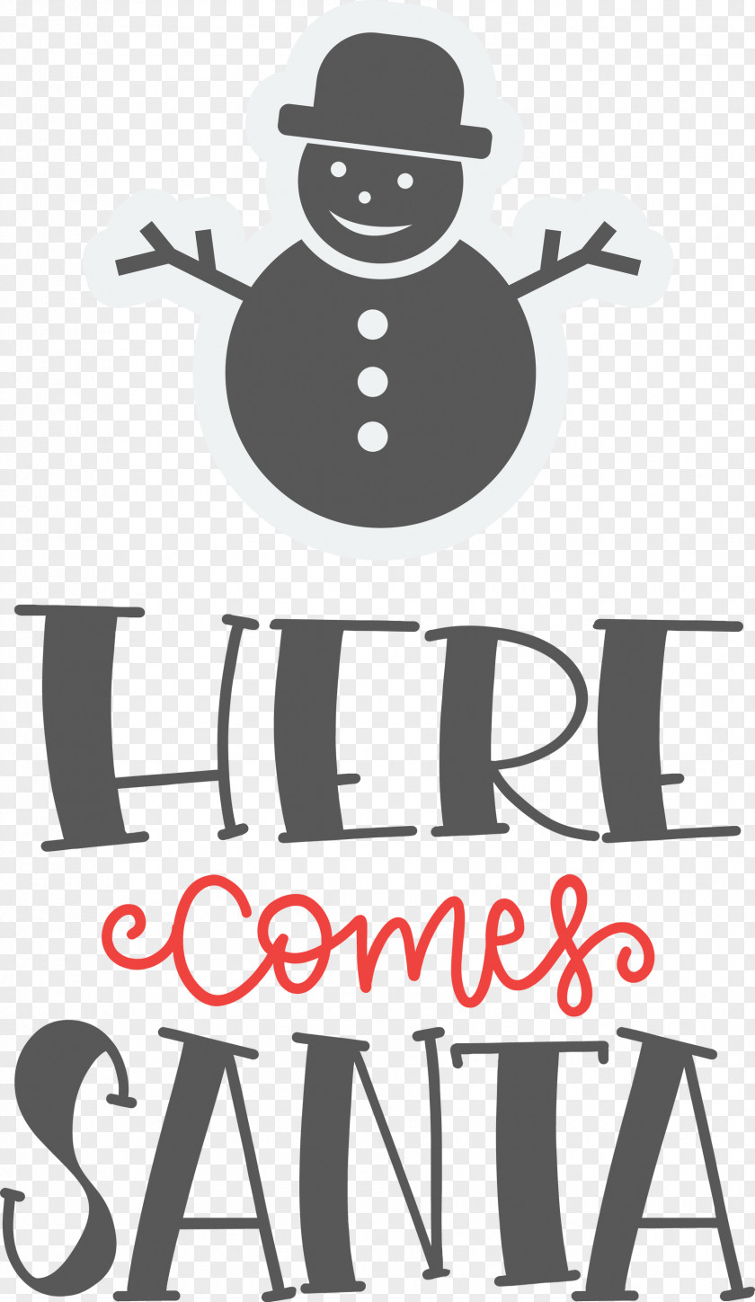 Here Comes Santa Christmas PNG