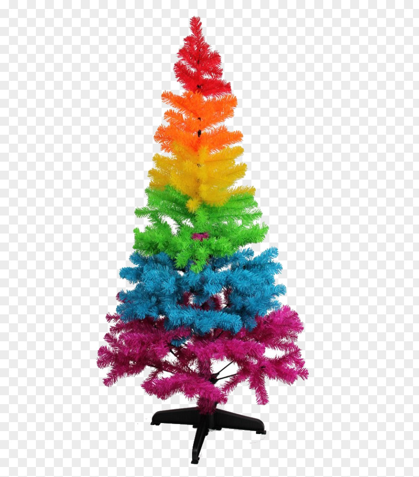 Color Christmas Tree Decoration Nativity Scene PNG