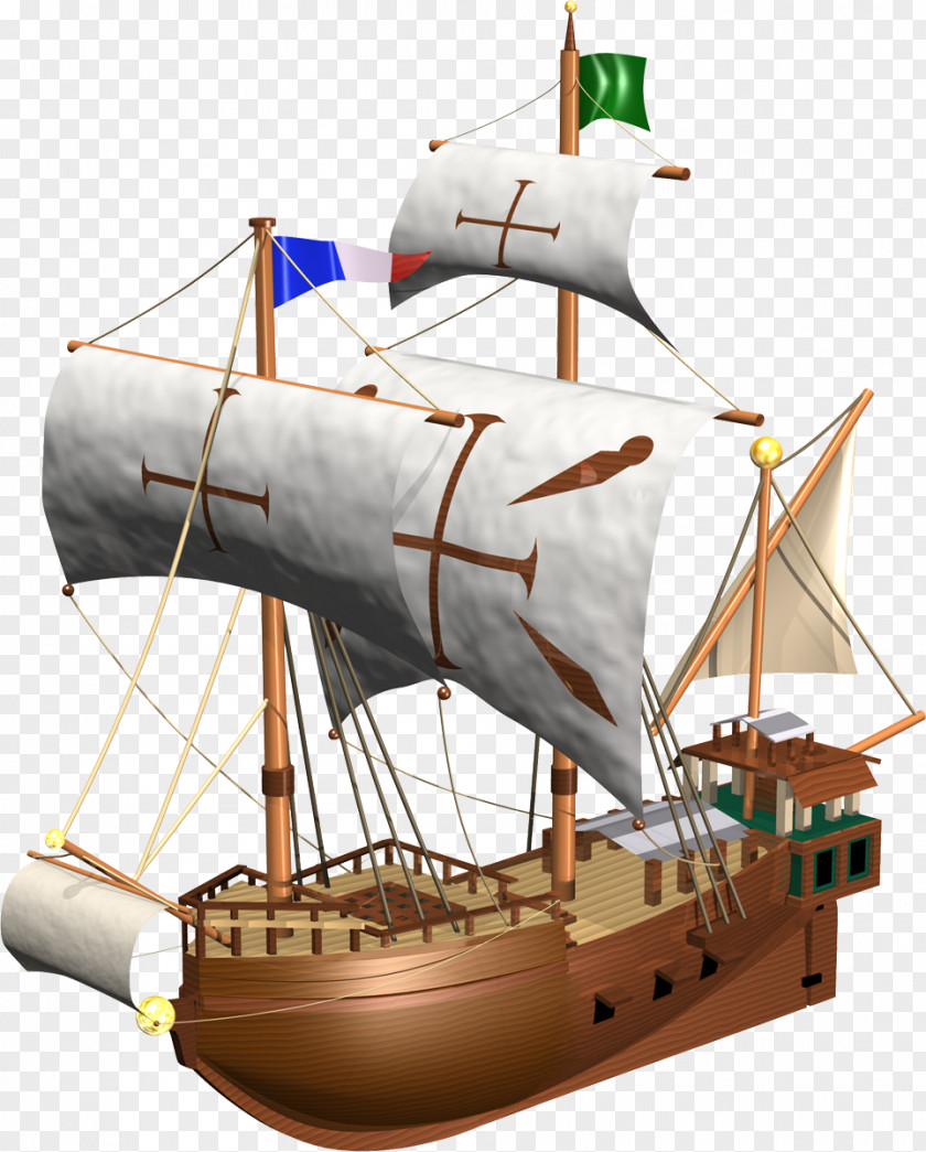 Pirate Ship Illustration PNG