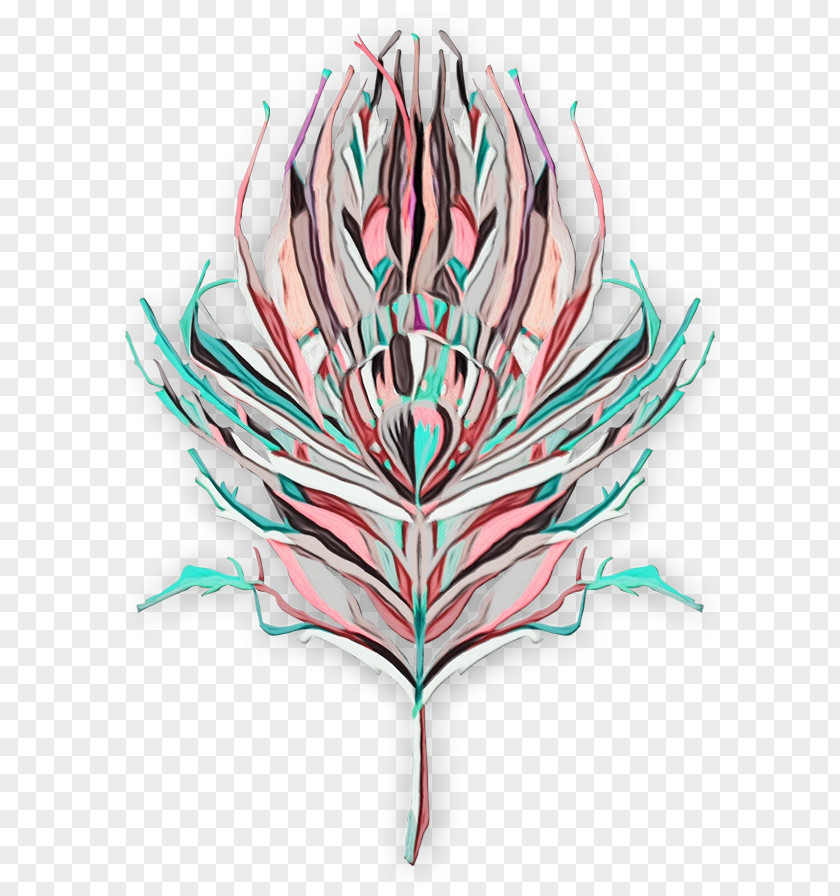 Plant Feather Watercolor Leaf PNG