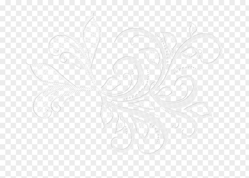 Style Plant Line Art White PNG