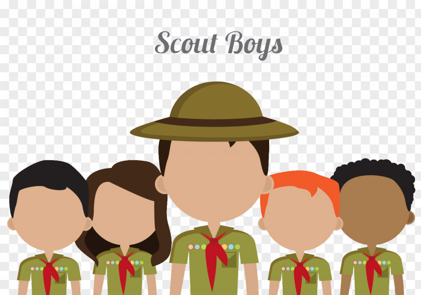 Little Fresh Boy Scout Icon Scouting Camping Euclidean Vector Illustration PNG