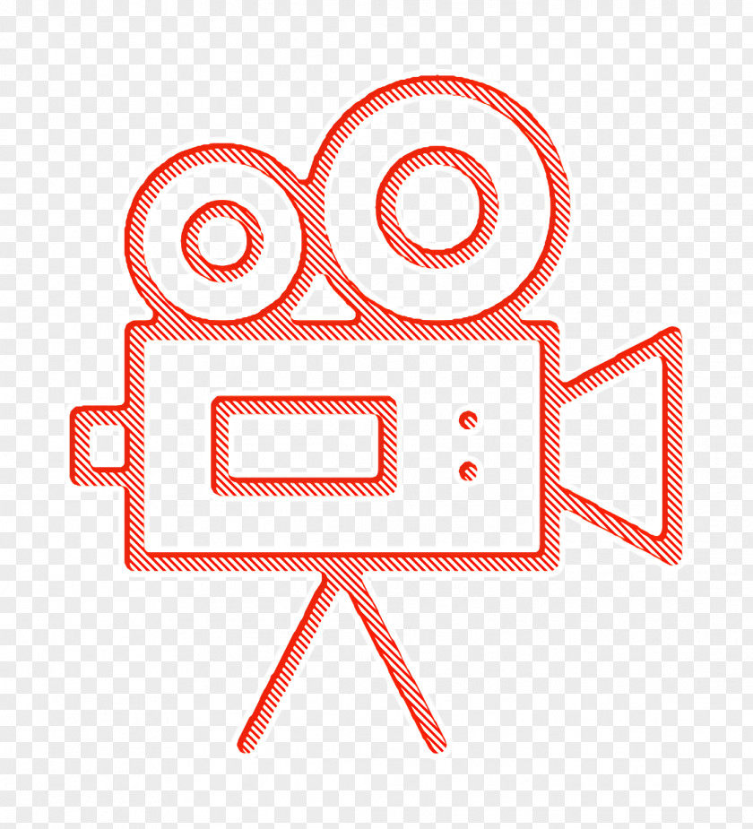Logo Line Art Miscellaneous Elements Icon Cinema Video Camera PNG