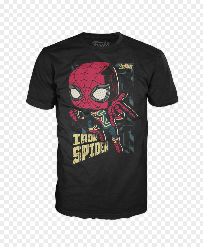 T-shirt Iron Man Spider-Man Spider Funko PNG